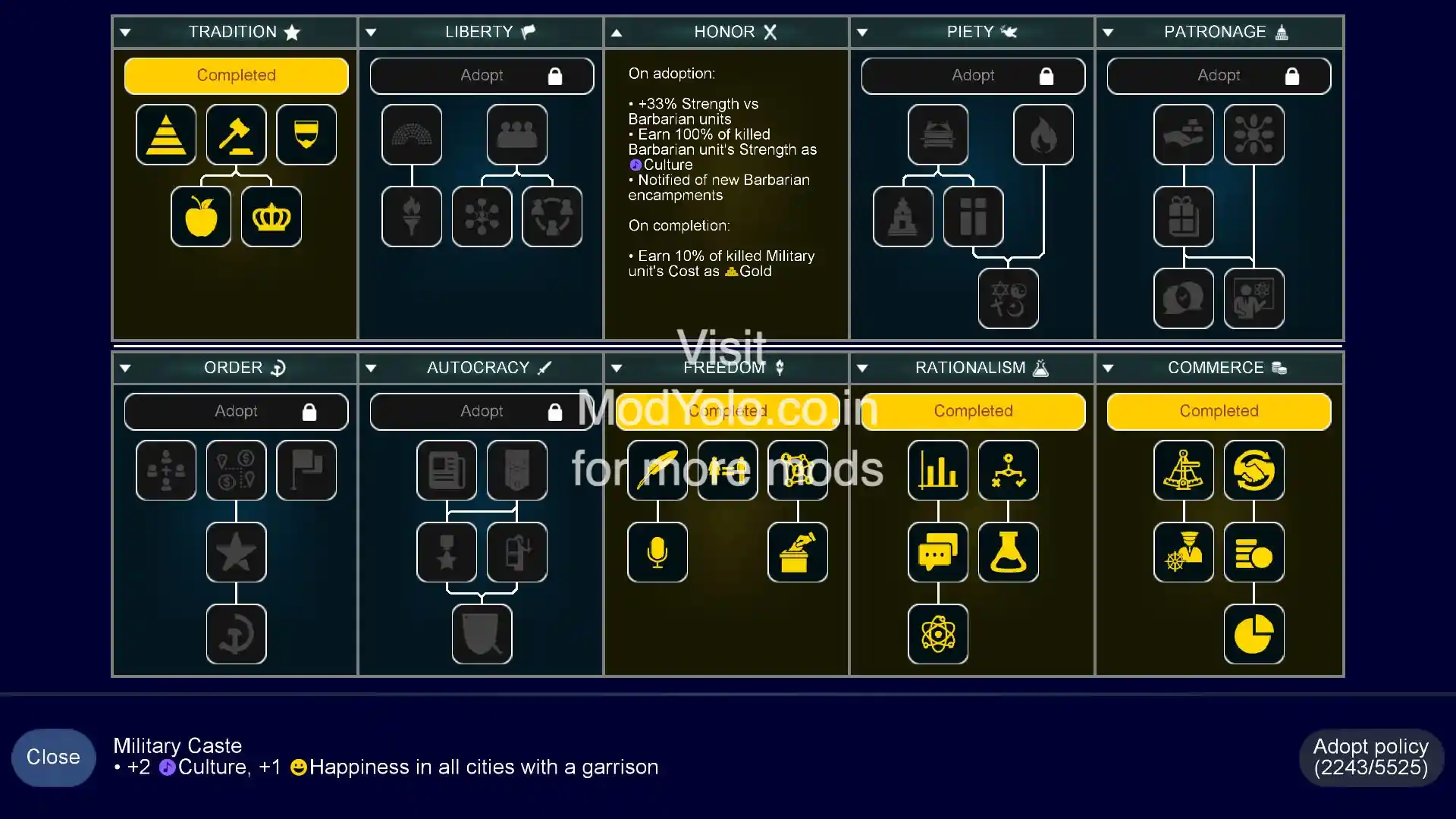 Unciv MOD APK All Civs Unlocked